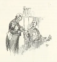 An illustration from The Veiled Hand, a novel of the sixties, the seventies, and the eighties, etc (1892)