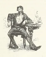 An illustration from The Veiled Hand, a novel of the sixties, the seventies, and the eighties, etc (1892)