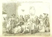 An illustration from Excentric excursions; or, literary and pictorial sketches of countenance, character and country in different parts of England and South Wales ... Embellished with ... prints [by J. Cruikshank (1807)