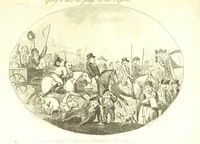 An illustration from Excentric excursions; or, literary and pictorial sketches of countenance, character and country in different parts of England and South Wales ... Embellished with ... prints [by J. Cruikshank (1807)