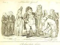 An illustration from Excentric excursions; or, literary and pictorial sketches of countenance, character and country in different parts of England and South Wales ... Embellished with ... prints [by J. Cruikshank (1807)