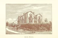 An illustration from A Series of picturesque views of castles and country houses in Yorkshire, principally in the northern division of the West Riding, from sketches made by Mr. E. Healey ... Reprinted from the “Bradford Illustrated Weekly Telegraph.” (1885)