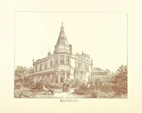 An illustration from A Series of picturesque views of castles and country houses in Yorkshire, principally in the northern division of the West Riding, from sketches made by Mr. E. Healey ... Reprinted from the “Bradford Illustrated Weekly Telegraph.” (1885)