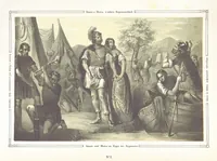 An illustration from Vaterländische Bilder-Chronik aus der Geschichte des österreichischen Kaiserstaates. Von seinen ältesten Bewohnern bis auf die gegenwärtige Zeit ... Bearbeitet und mit Original-Handzeichnungen ausgestattet von A. Z (1843)