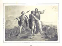 An illustration from Vaterländische Bilder-Chronik aus der Geschichte des österreichischen Kaiserstaates. Von seinen ältesten Bewohnern bis auf die gegenwärtige Zeit ... Bearbeitet und mit Original-Handzeichnungen ausgestattet von A. Z (1843)