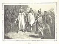 An illustration from Vaterländische Bilder-Chronik aus der Geschichte des österreichischen Kaiserstaates. Von seinen ältesten Bewohnern bis auf die gegenwärtige Zeit ... Bearbeitet und mit Original-Handzeichnungen ausgestattet von A. Z (1843)