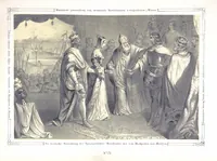 An illustration from Vaterländische Bilder-Chronik aus der Geschichte des österreichischen Kaiserstaates. Von seinen ältesten Bewohnern bis auf die gegenwärtige Zeit ... Bearbeitet und mit Original-Handzeichnungen ausgestattet von A. Z (1843)