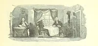 An illustration from The Vicar of Wakefield ... And a prefatory memoir by G. Moir Bussey ... Embellished with ... two hundred engravings on wood, etc (1845)