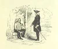 An illustration from The Vicar of Wakefield ... And a prefatory memoir by G. Moir Bussey ... Embellished with ... two hundred engravings on wood, etc (1845)