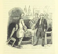 An illustration from The Vicar of Wakefield ... And a prefatory memoir by G. Moir Bussey ... Embellished with ... two hundred engravings on wood, etc (1845)