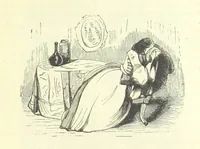 An illustration from The Vicar of Wakefield ... And a prefatory memoir by G. Moir Bussey ... Embellished with ... two hundred engravings on wood, etc (1845)