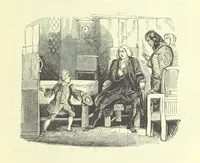 An illustration from The Vicar of Wakefield ... And a prefatory memoir by G. Moir Bussey ... Embellished with ... two hundred engravings on wood, etc (1845)