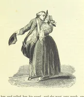 An illustration from The Vicar of Wakefield ... And a prefatory memoir by G. Moir Bussey ... Embellished with ... two hundred engravings on wood, etc (1845)