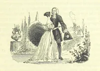 An illustration from The Vicar of Wakefield ... And a prefatory memoir by G. Moir Bussey ... Embellished with ... two hundred engravings on wood, etc (1845)