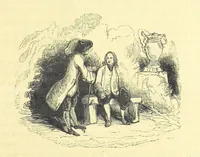 An illustration from The Vicar of Wakefield ... And a prefatory memoir by G. Moir Bussey ... Embellished with ... two hundred engravings on wood, etc (1845)