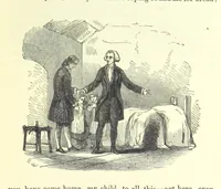 An illustration from The Vicar of Wakefield ... And a prefatory memoir by G. Moir Bussey ... Embellished with ... two hundred engravings on wood, etc (1845)