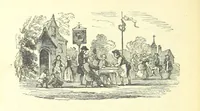 An illustration from The Vicar of Wakefield ... And a prefatory memoir by G. Moir Bussey ... Embellished with ... two hundred engravings on wood, etc (1845)