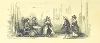 An illustration from The Vicar of Wakefield ... And a prefatory memoir by G. Moir Bussey ... Embellished with ... two hundred engravings on wood, etc (1845)