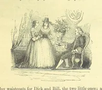 An illustration from The Vicar of Wakefield ... And a prefatory memoir by G. Moir Bussey ... Embellished with ... two hundred engravings on wood, etc (1845)