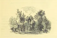 An illustration from The Vicar of Wakefield ... And a prefatory memoir by G. Moir Bussey ... Embellished with ... two hundred engravings on wood, etc (1845)