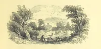 An illustration from The Vicar of Wakefield ... And a prefatory memoir by G. Moir Bussey ... Embellished with ... two hundred engravings on wood, etc (1845)