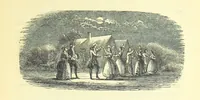 An illustration from The Vicar of Wakefield ... And a prefatory memoir by G. Moir Bussey ... Embellished with ... two hundred engravings on wood, etc (1845)