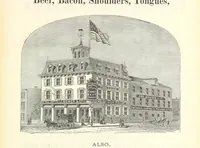An illustration from 1776 American Enterprise. 1876. Burley's United States Centennial Gazetteer and Guide 1876 ... C. H. Kidder, editor, etc (1876)