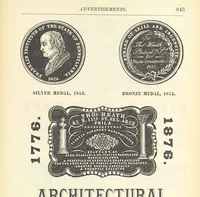 An illustration from 1776 American Enterprise. 1876. Burley's United States Centennial Gazetteer and Guide 1876 ... C. H. Kidder, editor, etc (1876)