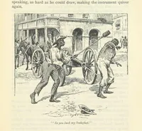 An illustration from Tom Cringle's log...Illustrated by J.A. Symington, etc (1895)
