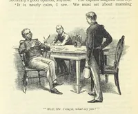 An illustration from Tom Cringle's log...Illustrated by J.A. Symington, etc (1895)