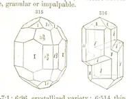 An illustration from A System of Mineralogy, comprising the most recent discoveries ... Fourth edition, rewritten, rearranged, and enlarged (1854)