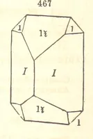 An illustration from A System of Mineralogy. Descriptive Mineralogy ... By J. D. Dana ... aided by George Jarvis Brush ... Fifth edition. Rewritten and enlarged, etc (1868)