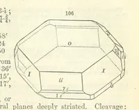 An illustration from A System of Mineralogy ... Fifth edition, rewritten and enlarged ... With three appendixes and corrections. (Appendix I., 1868-1872, by G. J. Brush. Appendix II., 1872-1875, and Appendix III., 1875-1882, by E. S. Dana.) (1883)