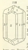 An illustration from A System of Mineralogy ... Fifth edition, rewritten and enlarged ... With three appendixes and corrections. (Appendix I., 1868-1872, by G. J. Brush. Appendix II., 1872-1875, and Appendix III., 1875-1882, by E. S. Dana.) (1883)