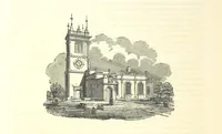An illustration from The History and Gazetteer of the County of Derby: drawn up from actual observation, and the best authorities; containing a variety of geological, mineralogical, commercial and statistical information. Illustrated by a map of the county, and numerous copper-plate and wood engravings by the first artists. The materials collected by the publisher, S. Glover. Edited by Thomas Noble (1831)
