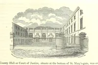 An illustration from The History and Gazetteer of the County of Derby: drawn up from actual observation, and the best authorities; containing a variety of geological, mineralogical, commercial and statistical information. Illustrated by a map of the county, and numerous copper-plate and wood engravings by the first artists. The materials collected by the publisher, S. Glover. Edited by Thomas Noble (1831)