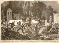 An illustration from Daudenarde - Commune de Paris 27 mai Combats au Père-Lachaise (1871)
