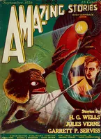 An illustration from Amazing Stories, April 1926. Volume 1, Number 1 (1926)