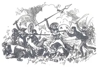 An illustration from Albert Robida - Voyages très extraordinaires de Saturnin Farandoul, 1879 page 238 (1879)