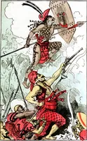 An illustration from Albert Robida - Voyages très extraordinaires de Saturnin Farandoul, 1879 page 598 (1879)
