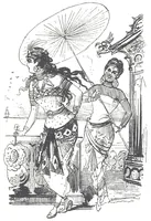 An illustration from Albert Robida - Voyages très extraordinaires de Saturnin Farandoul, 1879 page 072 (1879)