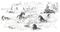 An illustration from Albert Robida - Voyages très extraordinaires de Saturnin Farandoul, 1879 page 074 (1879)