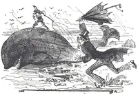An illustration from Albert Robida - Voyages très extraordinaires de Saturnin Farandoul, 1879 page 076 (1879)