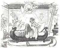 An illustration from Albert Robida - Voyages très extraordinaires de Saturnin Farandoul, 1879 page 078 (1879)