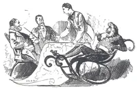 An illustration from Albert Robida - Voyages très extraordinaires de Saturnin Farandoul, 1879 page 120 (1879)