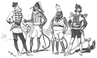 An illustration from Albert Robida - Voyages très extraordinaires de Saturnin Farandoul, 1879 page 123 (1879)