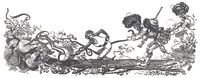 An illustration from Albert Robida - Voyages très extraordinaires de Saturnin Farandoul, 1879 page 052 (1879)
