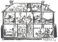 An illustration from Albert Robida - Voyages très extraordinaires de Saturnin Farandoul, 1879 page 184 (1879)
