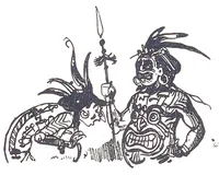 An illustration from Albert Robida - Voyages très extraordinaires de Saturnin Farandoul, 1879 page 199 (1879)
