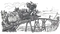 An illustration from Albert Robida - Voyages très extraordinaires de Saturnin Farandoul, 1879 page 222 (1879)